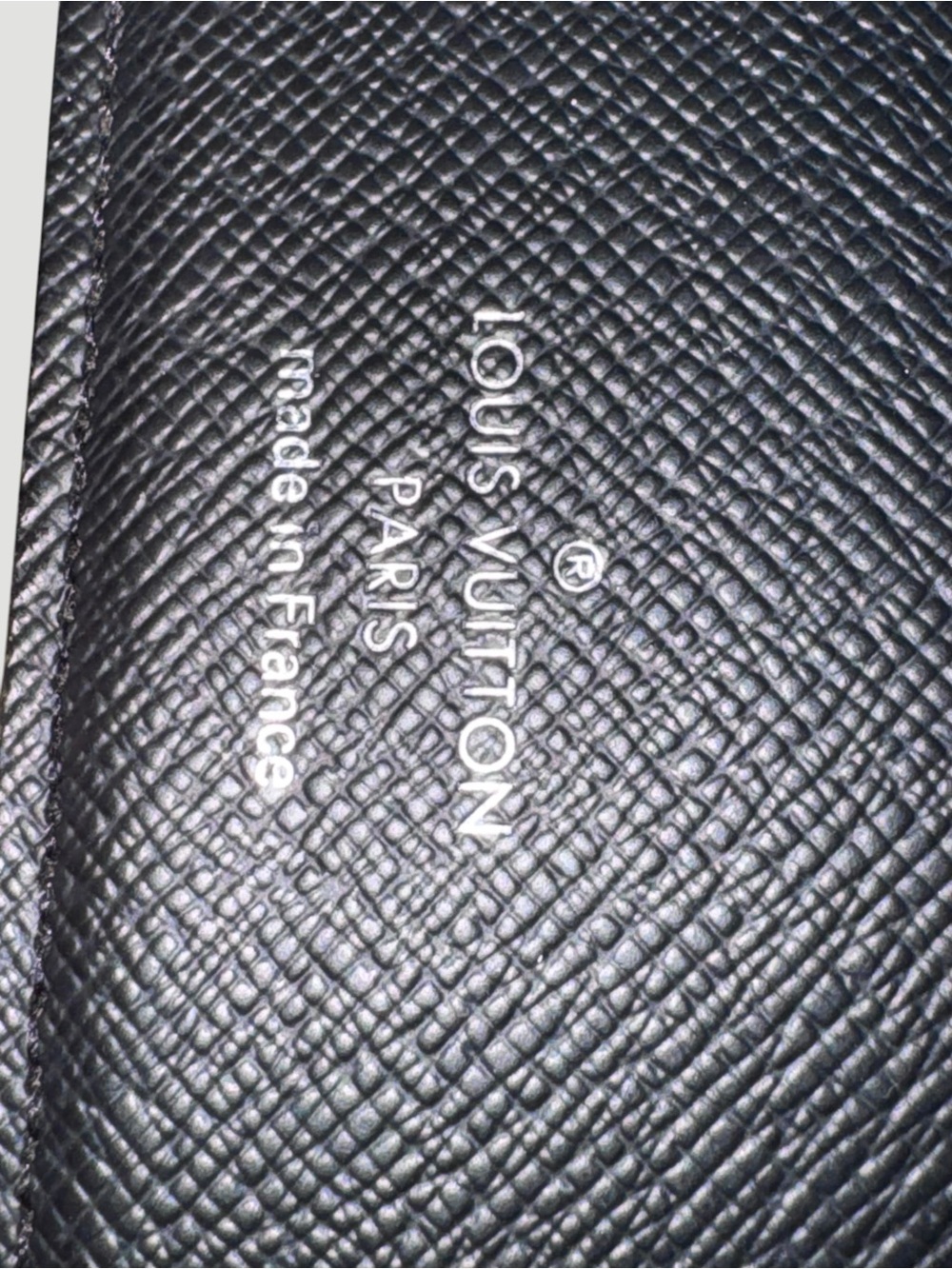 Louis Vuitton Black Taiga Amerigo Leather Wallet and key Holder Set In Box - Picture 15 of 16